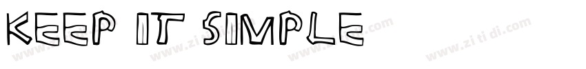 Keep it simple字体转换